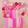 PartyWoo Crepe Paper Streamers Pink Light Hot Peach Light Yellow 6 Rolls 492 ft 1.8 Inch x 82 Ft Roll - 2 of 4