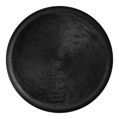 Stovring Black Round Metal 16" Decorative Tray