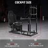 Dardoo Racing Simulator Cockpit with Black Seat&Monitor Mount-Aluminum Profile-Compatible with Logitech,Thrustmaster,Fanatec(Wheel/Pedal Not Included) - 3 of 4