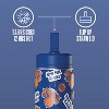 NBA New York Knicks 14oz Kids Stainless Steel Water Bottle With Straw Lid and Flexible Handle - 4 of 4