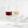 JoyJolt Elle Fluted Cylinder Red Wine Glass - 17.5 oz Long Stem Wine Glasses - Set of 2 - image 2 of 4
