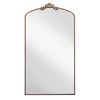 Sapphtopaz Retro Full Length Mirror with Metal Frame Oversized Wall Mirror with Arched Design Leaning Dressing Mirror for Bedroom,Entryway - 3 of 4