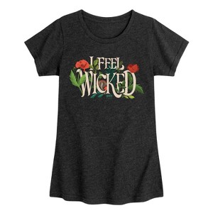 Girls' - Wicked - Elphaba -Youth Girls Short Sleeve T-Shirt Fitted Short Sleeve Graphic T-Shirt - 1 of 4