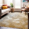 World Rug Gallery Contemporary Distressed Circles Area Rug - 2 of 4