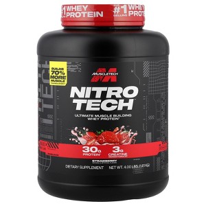 Muscletech Nitro-Tech, Whey Isolate + Lean Muscle Builder, Protein Powders - 1 of 2