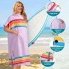 SUN CUBE Lightweight Surf Beach Towel Changing Robe with Hood, Quick Dry Microfiber Wetsuit with Pocket for Surfing Men Women - 2 of 4