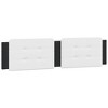 vidaXL Headboard Cushion White and Black 76" Faux Leather - 2 of 4