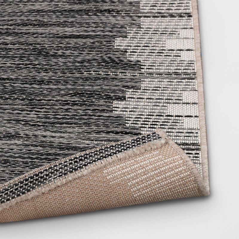 Graphic Steps Outdoor Rug Black - Threshold™, 3 of 11