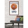 Trends International NBA Oklahoma City Thunder - Drip Basketball 21 Framed Wall Poster Prints - 2 of 4