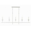 Crystorama Lighting Broche 5 - Light Chandelier in  Matte White - 3 of 4