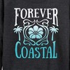 Women's - Instant Message - Forever Coastal Lightweight French Terry Wide Neck Long Sleeve Graphic Shirt - 2 of 4