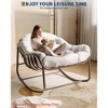 Oversized Outdoor Rocking Chair w/ Spacious Design, Comfort & Support, Versatile Stylish Accent, and Easy Assembly & Maintenance - 3 of 4