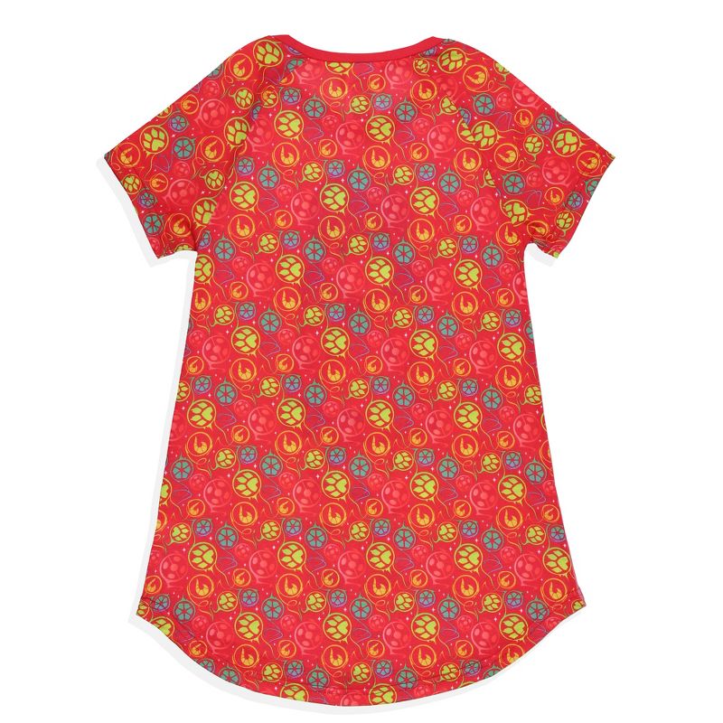 Miraculous: Tales of Ladybug & Cat Noir Girls' Nightgown Sleep Pajama Shirt Multicolored, 5 of 7