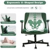 QingMoon Criss Cross Office Chair, Velvet Desk Chair, Wide Seat Computer Chair with Adjustable Arms and Reclining Backrest for Home Office - 2 of 4