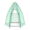 Costway 5.5'x 5.5'x 6' Portable Mini Garden Greenhouse with Window & Roll-up Zippered Door - 4 of 4