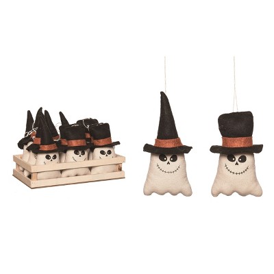 Transpac Polyester 9.75 in. Multicolor Halloween Plush Skeletons In Crate Set of 12