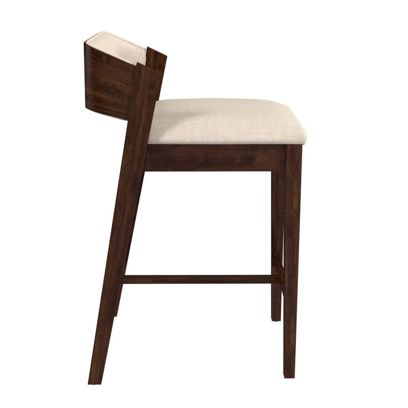 Dresden Non Swivel Counter Height Barstool Walnut - Hillsdale Furniture, 6 of 14