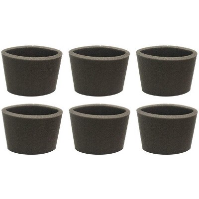 Nispira Replacement Foam Sleeve Filter for Most Shop-Vac, Vacmaster & Genie Wet Dry Shop Vacuum Cleaner. Compared to Part VF2001, 6 Packs