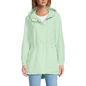 Lands' End Women's Squall Packable Waterproof Raincoat - 1 of 4