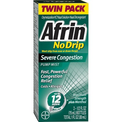 Afrin Nasal Spray No Drip Severe Congestion Relief
