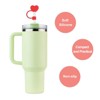 Unique Bargains Silicone Removable Washable Flexible Drinking Straw Cover Cap 4 Pcs - 4 of 4