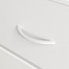 5-Drawer Tall Dresser for Bedroom, Storage Organizer with Fabric Bins, Wood Top, Sturdy Steel Frame, Easy Pull Handles, Hallway, White - 4 of 4
