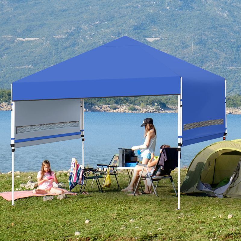 Tangkula 10x17ft Pop up Canopy  3 Height Adjustment Folding Tent with Roller Bag, 3 of 11