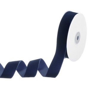 Unique Bargains Nylon Single Face Thin Velvet Fabric Ribbons 10 Yards 1 Pc - 1 of 4
