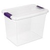 Sterilite 66 Quart Clear Latch Lid Storage Container Tote, 6 Pack, and 27 Quart Clear Latch Lid Storage Container Tote, 6 Pack for Home Organization - image 3 of 4