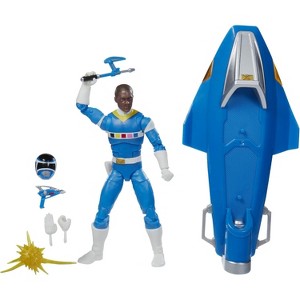 Power Rangers Lightning Collection in Space Blue Ranger & Galaxy Glider 6-Inch Premium Collectible Action Figure Toy, Multiple Accessories - 1 of 1
