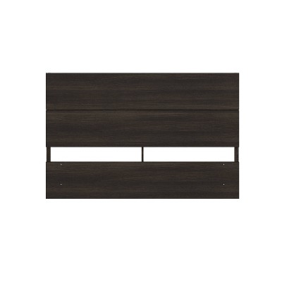 Nexera Full Panel Headboard Black: Modern Style, Engineered Wood, Melamine Finish, 40"H x 55.25"W