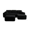 XIZZI Modular Sectional Sofa Couch, L/U-Shape Upholstered Couch, Modern Minimalist Couches for Living Room, Free Combination Deep Seat Corner Couch - 2 of 4