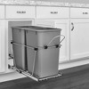 Rev-A-Shelf RV-15KD Series Double 27 Quart Sliding Pull-Out Waste Container for Base Kitchen Cabinet - 2 of 4