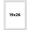 PosterPalooza | Sculpted White Picture Frame - UV Acrylic, Foam Board Backing, Hanging Hardware - 2 of 4