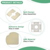 Unique Bargains Self-Adhesive Durable Multipurpose Easy Installation Escutcheon Plate 2 Pcs - 2 of 4