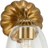 Progress Lighting Quillan One-Light Vanity Light, Gold Ombre, Wall Light, Clear Glass Shade - 4 of 4