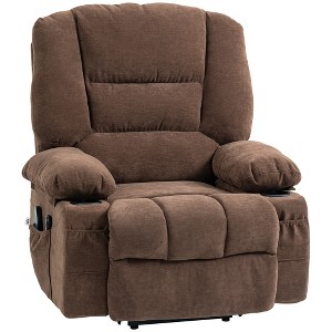 Power Lift Chair, Electric Recliner Chair with Vibration Massage, Heat, Side Pockets, Quick Assembly - 1 of 4