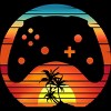 Men's Design By Humans GAMER RETRO CLASSIC SUNSET By punsalan T-Shirt - 2 of 2
