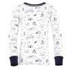 Touched by Nature Baby, Toddler and Kids Unisex Organic Cotton Tight-Fit Pajama Set, Arctic, 4 Toddler - 3 of 3