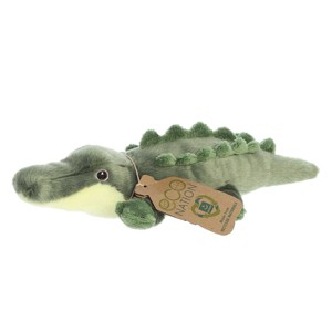 Aurora Medium Eco Softies Alligator Eco Nation Eco-Friendly Stuffed Animal Green 10.5" - 1 of 4