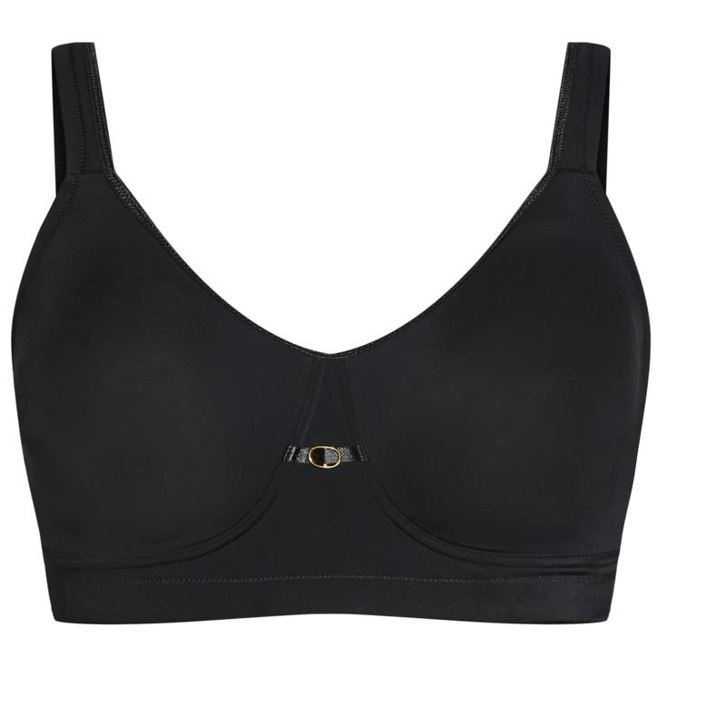 Women's Plus Size Soft Caress Bra - black | AVENUE, 3 of 3