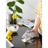 Design Imports  Swedish Dishcloth Set/3, Reusable & Absorbent, Blue Floral - 2 of 4