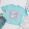 Cotton Tail Bunny Club Bubblegum - Women's Boxy Crop Top Graphic T-Shirt - 2 of 4