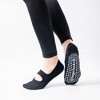 Anna-Kaci Women's 3-Pack Mary Jane Style Low Cut Non-Slip Grip Socks for Pilates Yoga and Everyday Comfort - 2 of 4
