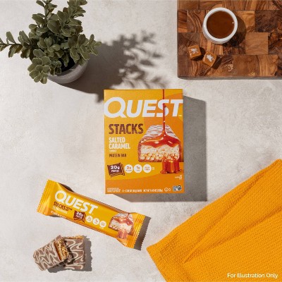 Quest Nutrition Salted Caramel Stacks Protein Bars - 20g Protein - 28.32oz/12ct