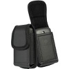 Nakedcellphone Pouch Case with Belt Clip, Universal for Slim Modern Flip Phones - Black - 2 of 4