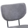 Jofran,Modern Faux Leather Split-Back Upholstered Counter Height Barstool (Set of 2) - 4 of 4