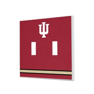 NCAA Big Ten Universities Stripe Hidden-Screw Light Switch Plate for Double Toggle - 1 of 4