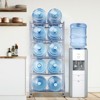 VEVOR 5 Tiers Water Jug Holder, 5 Gallon Water Bottle Holder, Double Row Water Bottle Rack for 10 Bottles, Heavy Duty Water Jug Rack, Silver Gray - 2 of 4