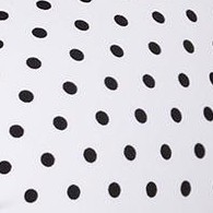 white black polka dot